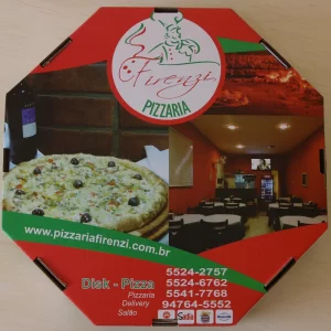 Caixa de Pizza Octagonal Off-Set